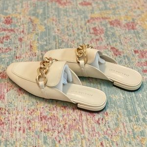 Loafer Mules with Chain Detail